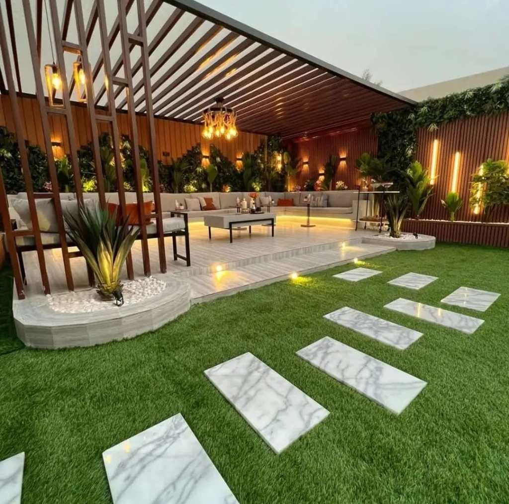 أفضل تصاميم حدائق منزلية صغيرة في الرياض لتحويل الفناء الخلفي لحديقة جميلة