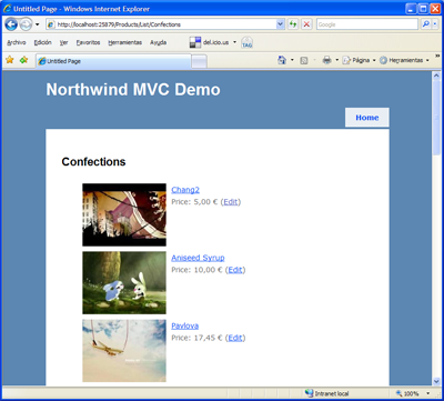 Northwind demo para MVC CTP 3
