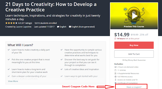 21 Days to Creativity: How to Develop a Creative Practice - Iftikhar University