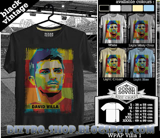 Kaos Pop Arts David Villa