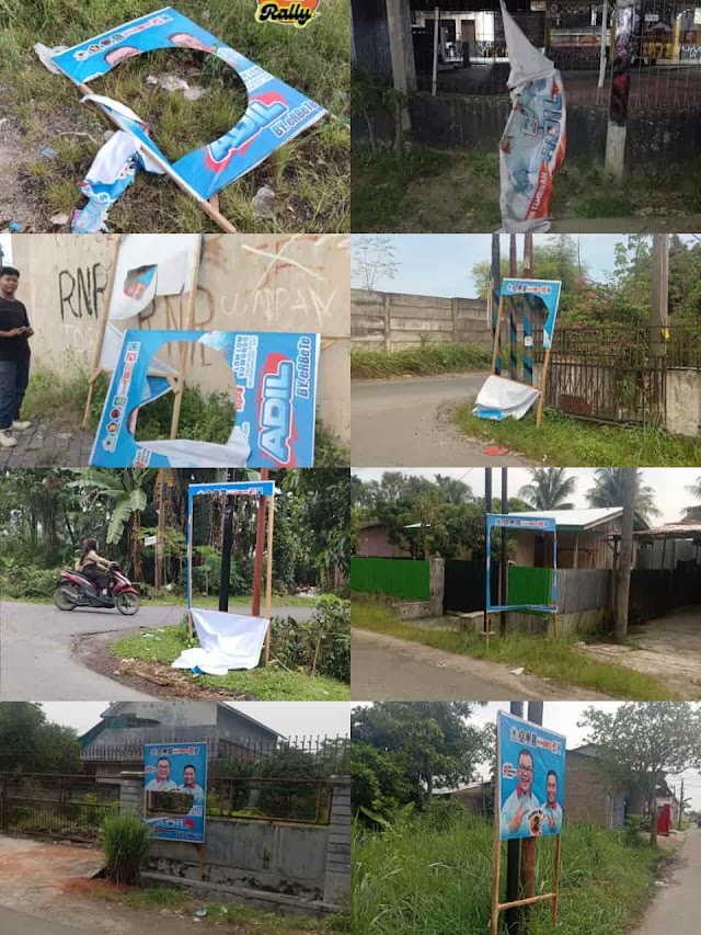 Sejumlah Baliho Paslon Bupati Deli Serdang ADIL Dirusak OTK, Begini Respon Beberapa Ulama