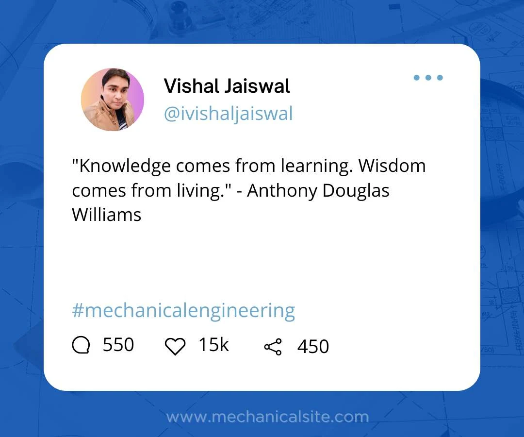 "Knowledge comes from learning. Wisdom comes from living." - Anthony Douglas Williams