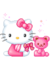 Hello Kitty pixel art