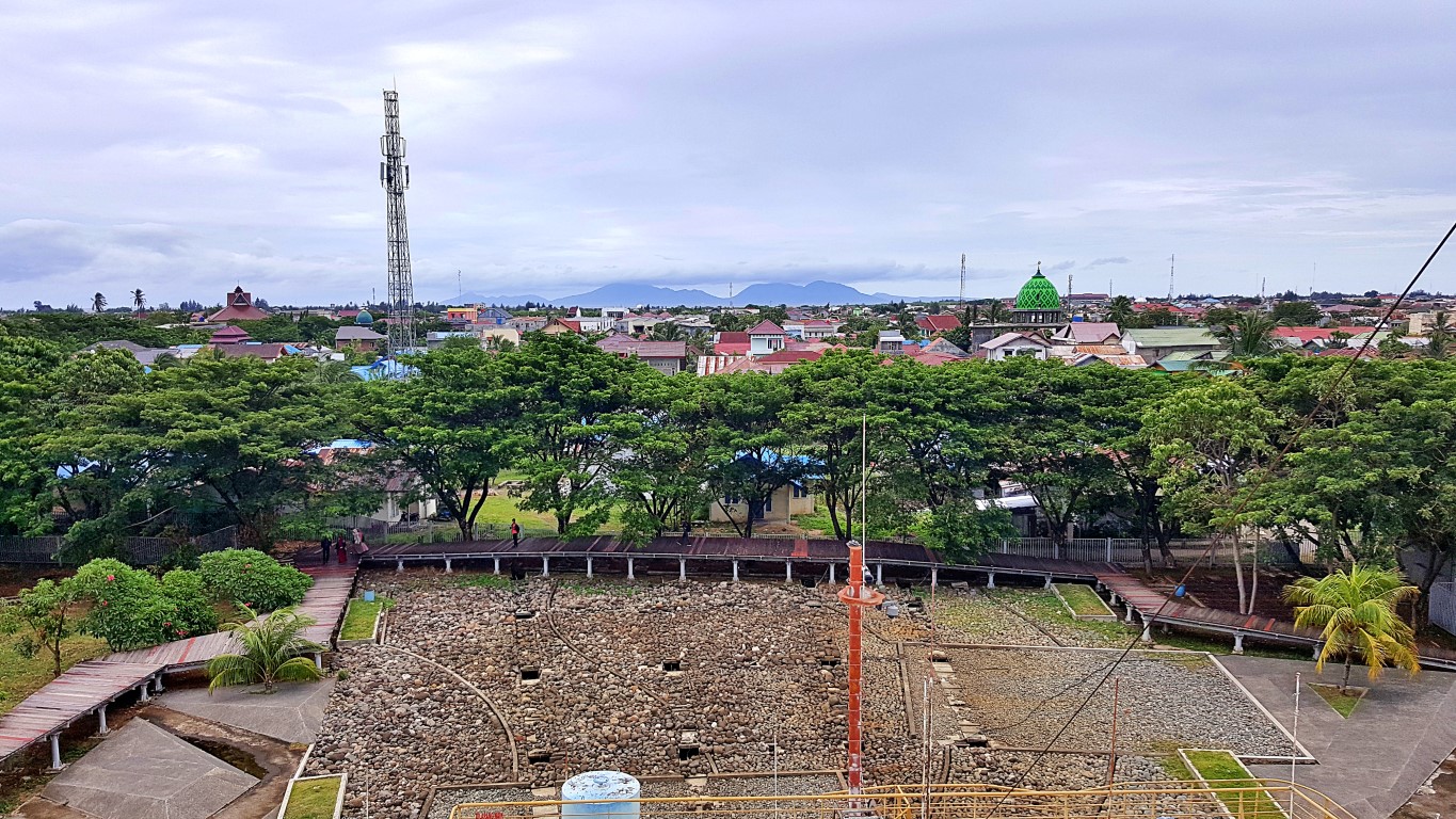 seaview from the top of PLTD Apung 1 Power Ship in Banda Aceh