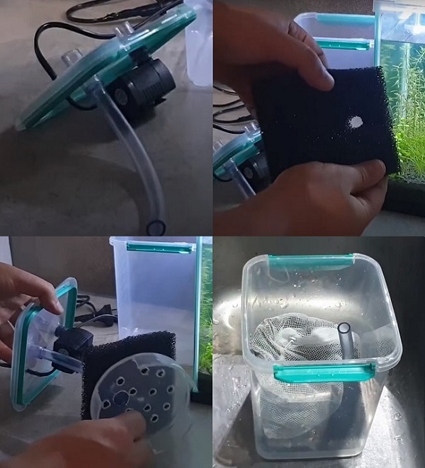 Setting up a canister filter