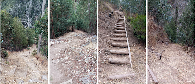 A long series of staircases