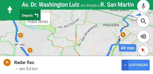 Google Maps agora alerta sobre radares de velocidade