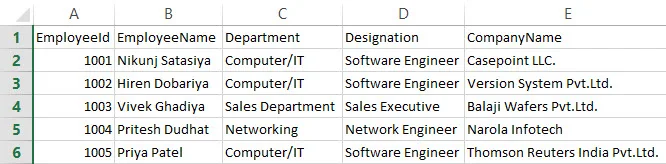 Export to Excel