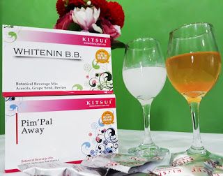 Kitsui Whitenin B.B. dan Kitsui Pim'pal Away : Makanan Kesihatan Tambahan dengan Kesan Pantas