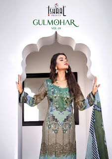 Ishaal print Gulmohar vol 24 Lawn Collection In Wholesale Rate 2022