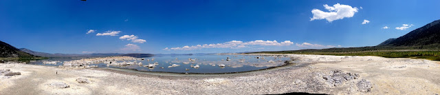 mono lake, mono lake california, mono lake photos, seagull island, seagulls, clouds reflecting on water, lakeside