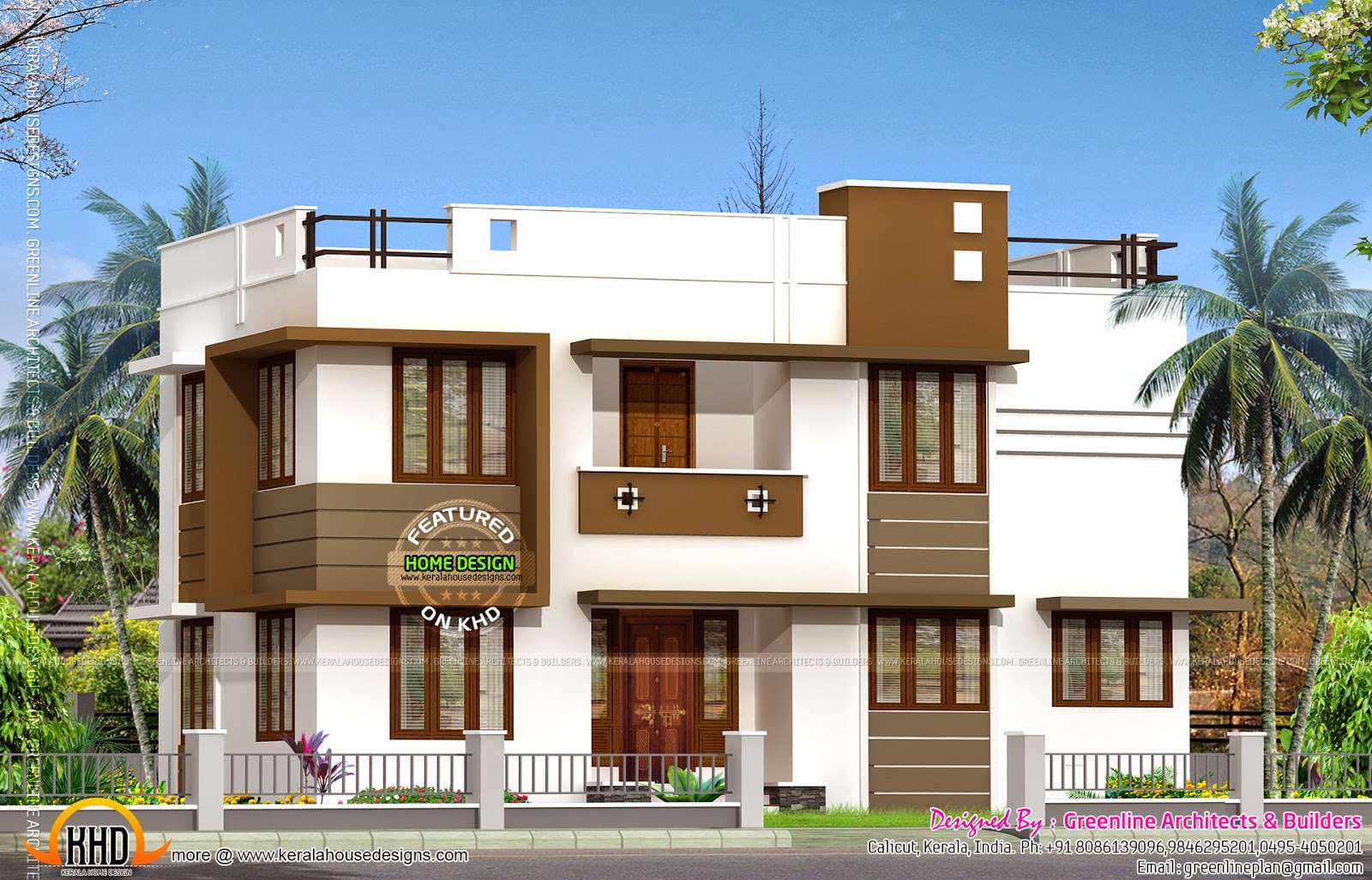  Low  budget  double storied house  Kerala home  design and 