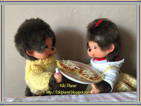 kiki monchhichi cuisine cooking pizza toy life vintage 