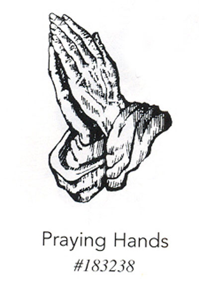 Praying hands coloring page picture