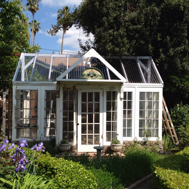 window greenhouse by angela davis at gardening in my rubber boots