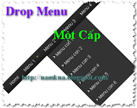 Menu ngang xổ dọc một cấp cho blogspot Style 2 - http://namkna.blogspot.com/