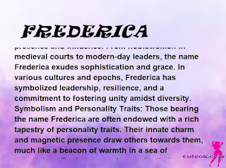 ▷ meaning of the name FREDERICA (✔)