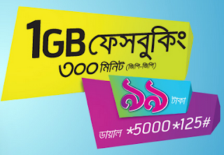 1GB FB with 300 GP Minutes Grameenphone Offer