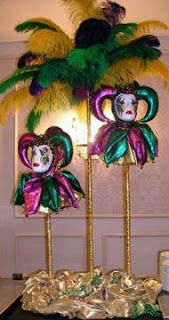 Carnival parties decor, centerpieces