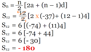 निम्नलिखित समान्तर श्रेढ़ियों का योग ज्ञात कीजिए: (i) 2, 7, 12, ..., 10 पदों तक (ii) -37, -33, -29, ..., 12 पदों तक (iii) 0.6, 1.7, 2.8, ..., 100 पदों तक (iv) 1/15, 1/12, 1/10, ..., 11 पदों तक Sn = n/2 [2a + (n – 1)d] S10 = 10/2 [2 x 2 + (10 – 1)5] S10 = 5 [4 + (9)5] S10 = 5 [4 + 45] S10 = 5 [49] S10 = 245     रामकली ने किसी वर्ष के प्रथम सप्ताह में Rs.5 की बचत की और फिर अपनी साप्ताहिक बचत Rs.1.75 बढ़ाती गई/ यदि nवें सप्ताह में उसकी साप्ताहिक बचत Rs.20.75 हो जाती है, तो n ज्ञात कीजिए/ सुब्बा राव ने 1995 में Rs. 5000 के मासिक वेतन पर कार्य आरम्भ किया और प्रत्येक वर्ष Rs. 200 की वेतन वृद्धि प्राप्त की/ किस वर्ष में उसका वेतन Rs. 7000 हो गया/ किसी A.P. के चौथे और 8वें पदों का योग 24 है तथा छठे और 10वें पदों का योग 44 है/ इस A.P. के प्रथम तीन पद ज्ञात कीजिए/ A.P.: 3, 8, 13, ..., 253 में अंतिम पद से 20वाँ पद ज्ञात कीजिए/  वह A.P. ज्ञात कीजिए जिसका तीसरा पद 16 है और 7वाँ पद 5वें पद से 12 अधिक हैं/ n के किस मान के लिए ,दोनों समान्तर श्रेढ़ियों 63, 65, 67, ... और  3 , 10, 17, ... के n वें पद के बराबर होंगे? 10 और 250 के बीच में 4 के कितने गुणज हैं?  समान्तर श्रेढ़ी, Arithmetic Progression   समान्तर श्रेढ़ी, समान्तर श्रेणी, समान्तर श्रेणी के सवाल, समान्तर श्रेणी फार्मूला, समान्तर श्रेणी के प्रश्न, समान्तर श्रेणी के सूत्र, समान्तर श्रेणी के सभी सूत्र, समान्तर श्रेणी प्रश्न, समान्तर श्रेणी class 10, समान्तर श्रेणी के पदों का योग, समान्तर श्रेढ़ी, समान्तर श्रेणी pdf, समान्तर श्रेणी class 10, समान्तर श्रेणी के सवाल, समान्तर श्रेणी क्लास १०, समांतर श्रेणी सूत्र, समान्तर श्रेणी in english, समांतर श्रेणी के सवाल, समांतर श्रेढ़ी 10, NCERT Solutions for Mathematics Class 10th, UP Board कक्षा 10 गणित, rkmsb.blogspot.com, NCERT10, class10, कक्षा 10, #rkmschannel, #NCERT10, ranjeet kumar, ranjeetsir, Arithmetic Progression, arithmetic progression in hindi, arithmetic progression formula, arithmetic progression questions, arithmetic progression sum formula, arithmetic progression class 10, arithmetic progression questions class 10, arithmetic progression properties, arithmetic progression examples, arithmetic progression class 11, arithmetic progression definition, What is the arithmetic progression formula?, What is arithmetic progression with example?, How do you find the sum of an arithmetic series?, What is the difference between arithmetic progression and geometric progression?, Who introduced arithmetic progression?, What is the use of arithmetic progression?, What is nth term in arithmetic progression?, How do you find the common difference in arithmetic progression?, What are the types of progression?, What is the formula of sum of AP?, How do you find the sum of a finite arithmetic series?, What is the sum of the first 100 numbers?, What is sum of arithmetic progression?, What are the 4 types of sequence?, What is geometric and arithmetic progression?, Who is the father of maths?, Who is the father of arithmetic?, Who is the Prince of maths?, What is arithmetic progression in simple words?, What are the advantages of arithmetic mean?, What is the formula for finding the nth term?, What is r in GP?, How do you find the nth term of an end?, What is a common ratio?, Can the common difference in an arithmetic sequence be negative?, How do you find out if a number is in an arithmetic sequence?, What is exercise progression?, How do you explain arithmetic progression?, What is arithmetic progression with example?, What is infinite arithmetic progression?, What is the formula of arithmetic series?, Who invented arithmetic progression?, What is nth term in arithmetic progression?, What is arithmetic calculation?, What is the formula for last term of an AP?, How do you find the nth term of an AP end?,