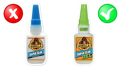 Liquid super glue versus super glue gel