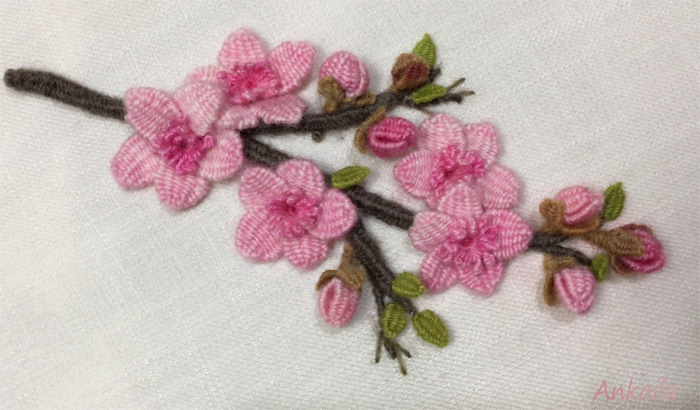 In this tutorial, I'm demonstrating the step-by-step creation of a captivating 3D cherry blossom branch embroidery design using needle weaving stitch and woven picot stitch techniques, while also sharing stumpwork ideas