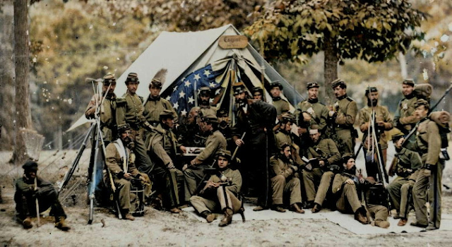 Soldados de la Unión en 1861