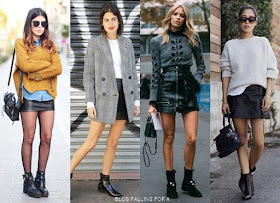 HOW TO WEAR A LEATHER SKIRT Blog Falling for A