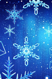 Christmas snowflakes wallpaper for iphone