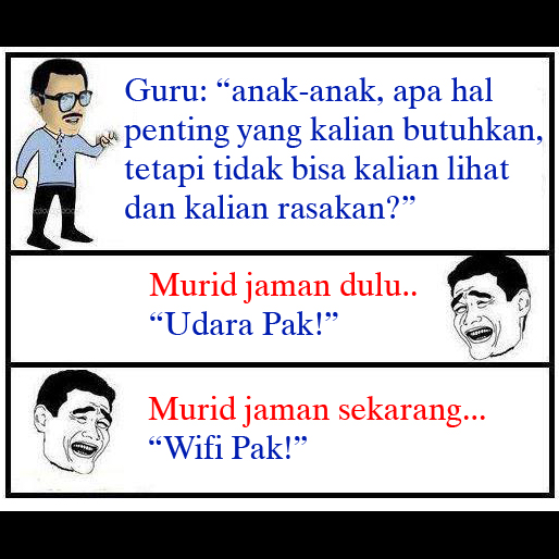 Meme Komik Tentang Sekolah Dulu Vs