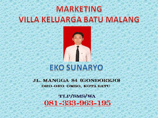 Marketing Villa Keluarga Kota Batu | sewa villa di Kota Batu | 081-333-963-195