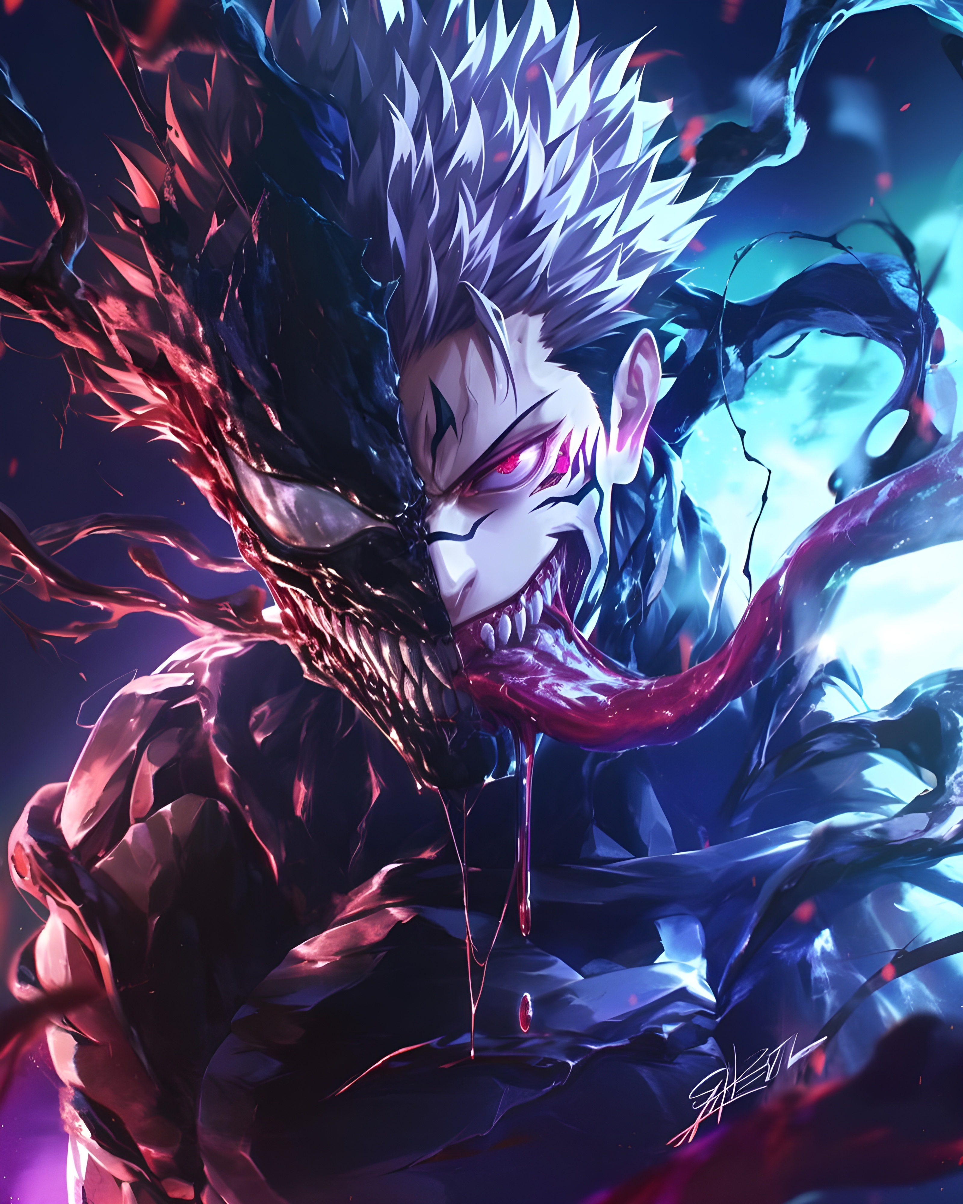 Sukuna Spiderman Wallpaper