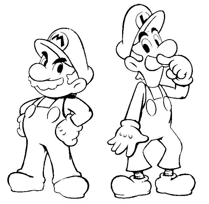 Super Mario Coloring Pages title=