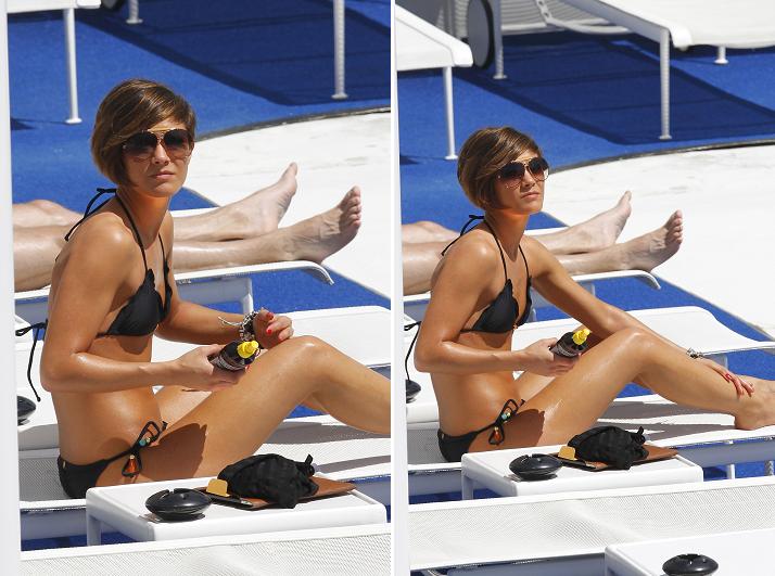 Frankie Sandford bikini candids in Los Angeles