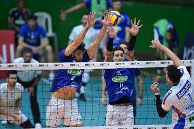 (Superliga) Sada Cruzeiro vence Vôlei Renata e empata série de quartas de final