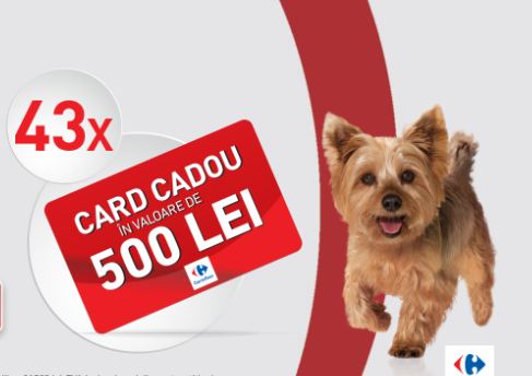 Concurs  - Castiga 43 carduri cadou Carrefour - purina one - concursuri online
