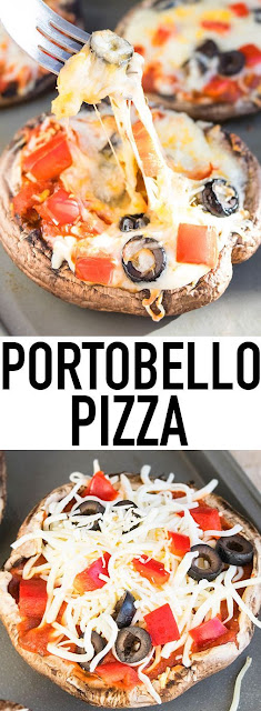 Portobello Mushroom Pizza (Low Carb Recipe)