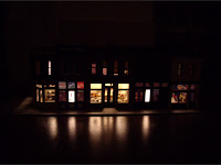 Storefront at night