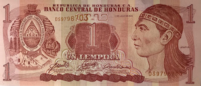  1 Lempira Hondarus Banknote