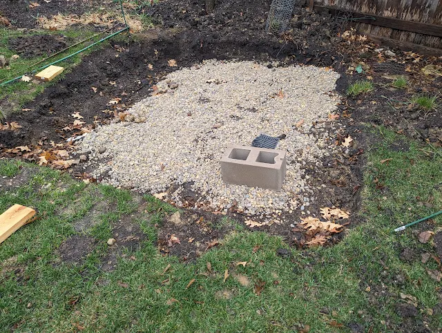 Gravel for under pizza oven foundation - drainage