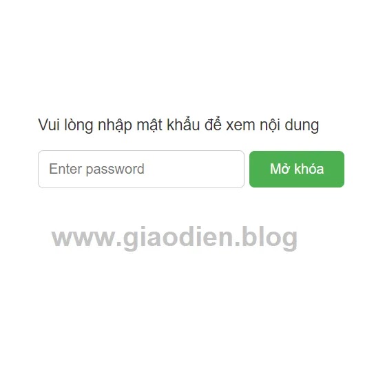 Hướng dẫn cài mật khẩu cho bài viết Blogger