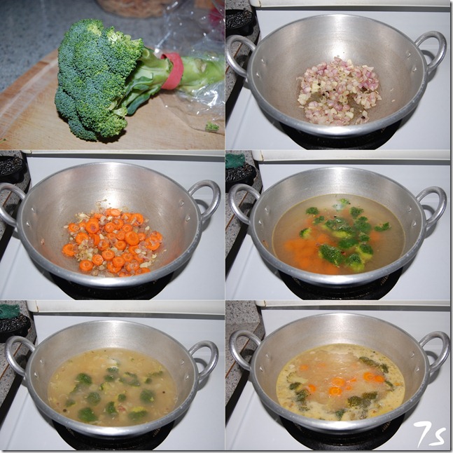 Broccoli soup process