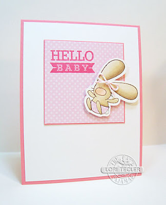 Hello Baby card-designed by Lori Tecler/Inking Aloud-stamps from The Cat's Pajamas