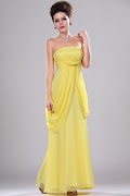 Robe de soirée jaune longue (robe de soiree longue glamedressit)