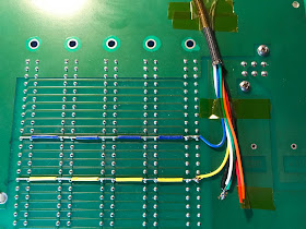 backplane with power wires soldered up