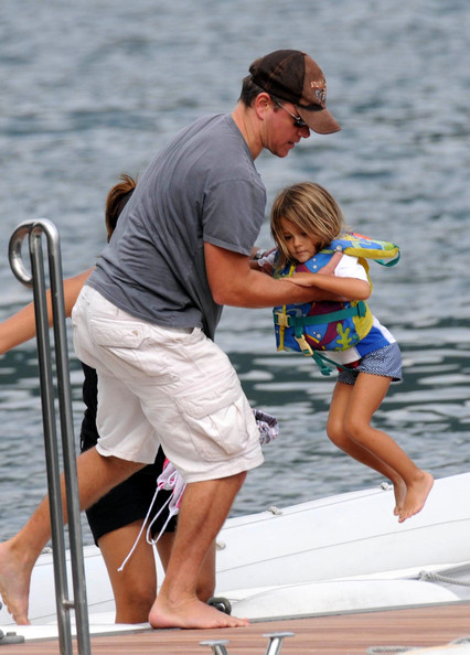 Matt Damon and Luciana Damon kid Isabella Damon