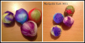 felted cat balls