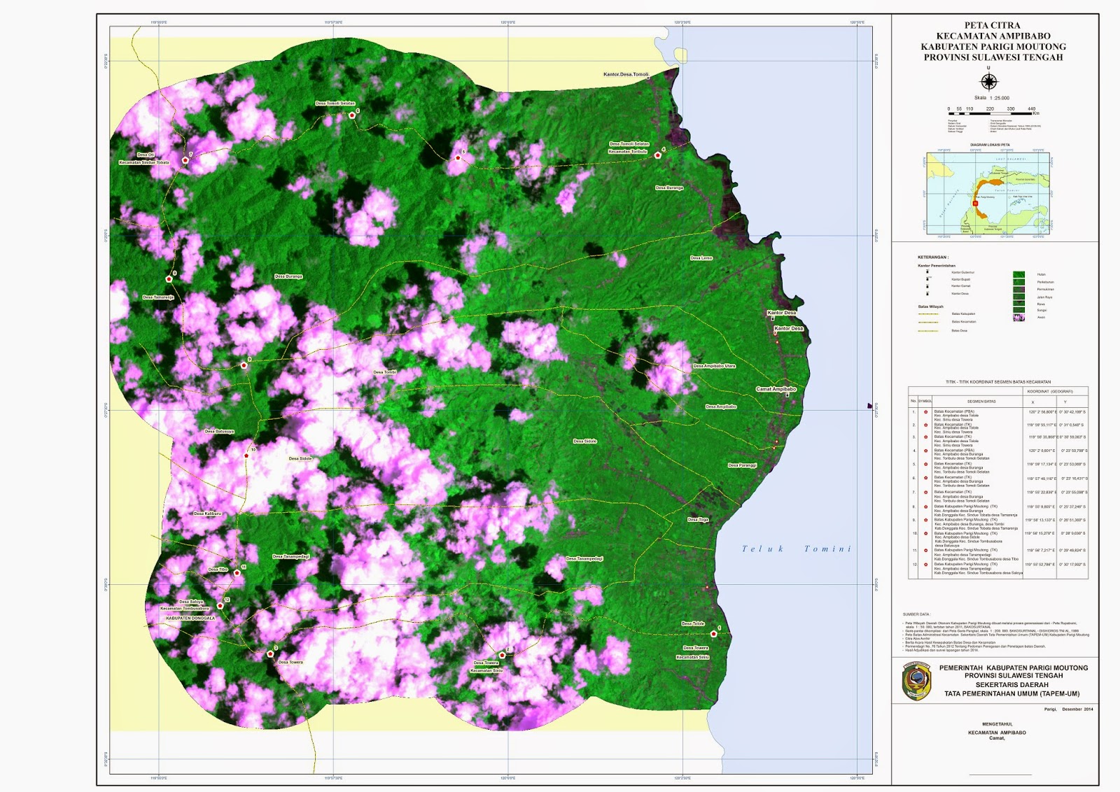 DATA SPASIAL GIS: verifikasi segmen peta batas kecamatan 