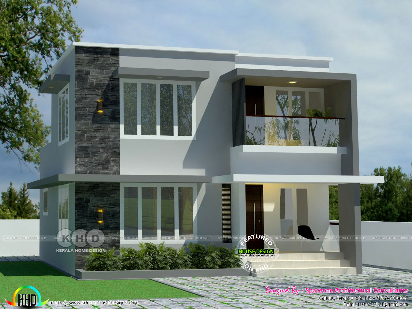  1200  sq  ft  4 bhk flat roof house  plan  Kerala home  design  