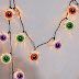 Goothy Halloween Eyeball String Lights 8.5Ft Halloween Decorative String Lights with 10 Incandescent Multicolor Eyeball Lights for Party, Christmas, Carnival, Celebration Indoor/Outdoor Decor
